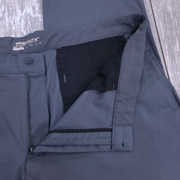 Nike Golf Pants Mens 40x32 Tour Performance Gray Tech Dri Fit Woven Stretch - Picture 7 of 10